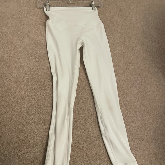 White lulu lemon leggings. Gently used. In perfectly good shape! - Picture 3 of 3